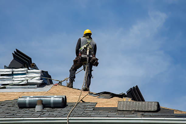 Professional Roof Replacement technician working in Burton, TX